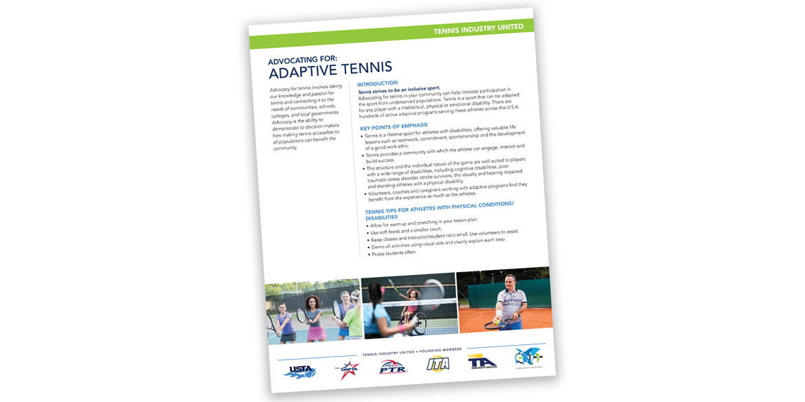Advocate for Adaptive Tennis PDF Cover
