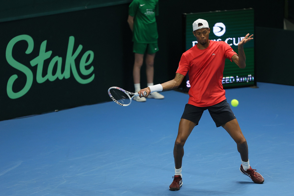 Chris Eubanks at Davis Cup. Photo by Tim Ireland/Getty Images for ITF.