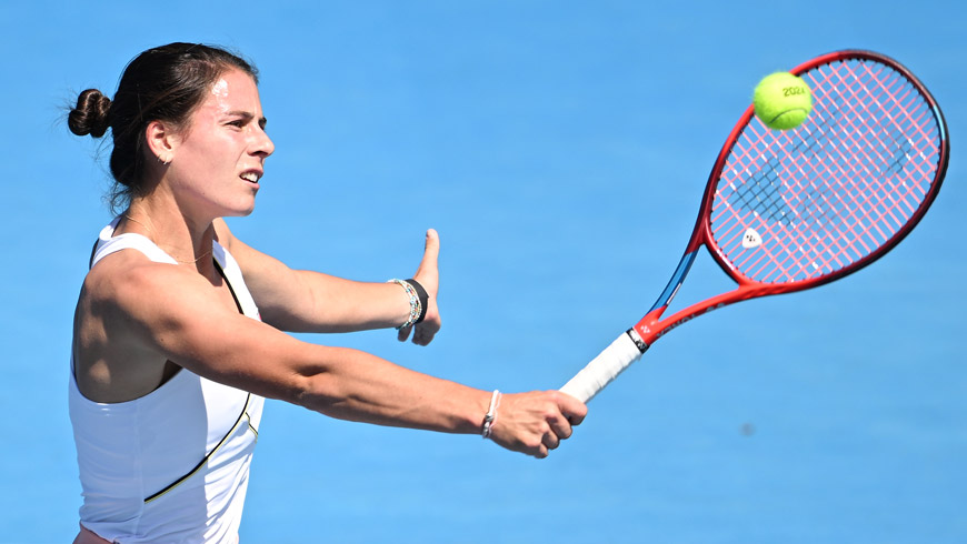 Emma Navarro in Hobart. Photo by Steve Bell/Getty Images.