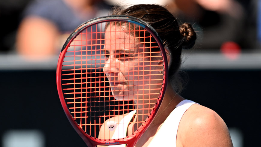 Emma Navarro in Hobart. Photo by Steve Bell/Getty Images.