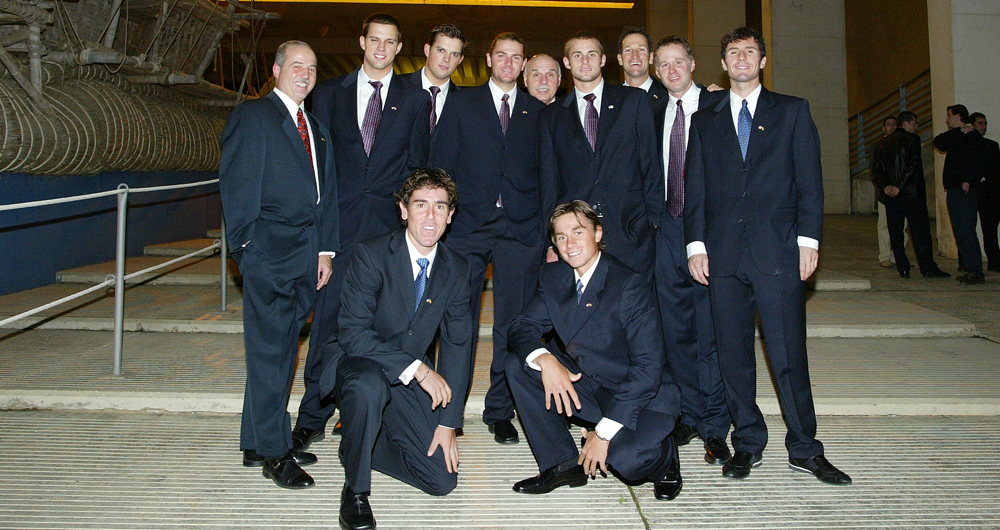 During the 2004 Davis Cup finals, USA - Spain, in Seville, Spain December 3 - 5, 2004 Team USA group photo