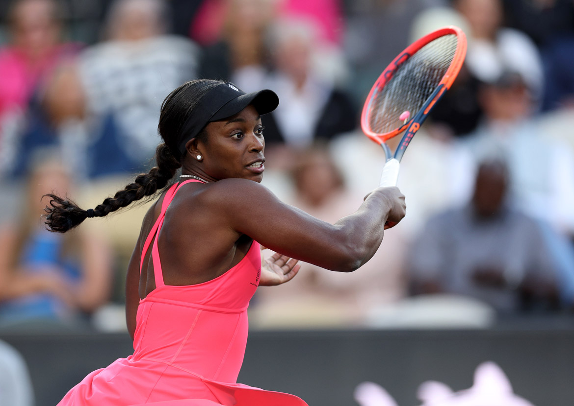 Sloane Stephens in Charleston. Photo by Elsa/Getty Images.