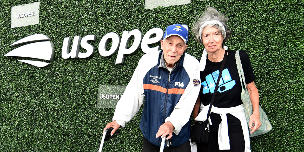 September 4, 2019 - 99 year old tennis legend Bob Ryland on the blue carpet at the 2019 US Open. (Photo by Mike Lawrence/USTA)