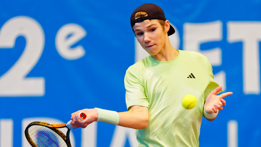 Michael Antonius at the 2024 Les Petits As event. Photo courtesy of Tennis Europe.