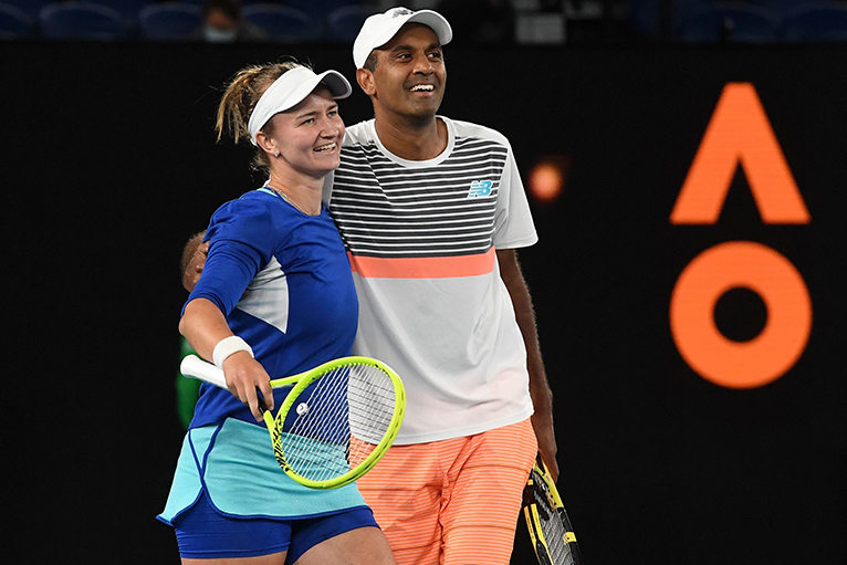 Rajeev Ram and Barbora Krejcikova won the Australian Open mixed doubles title in 2019 and 2021.