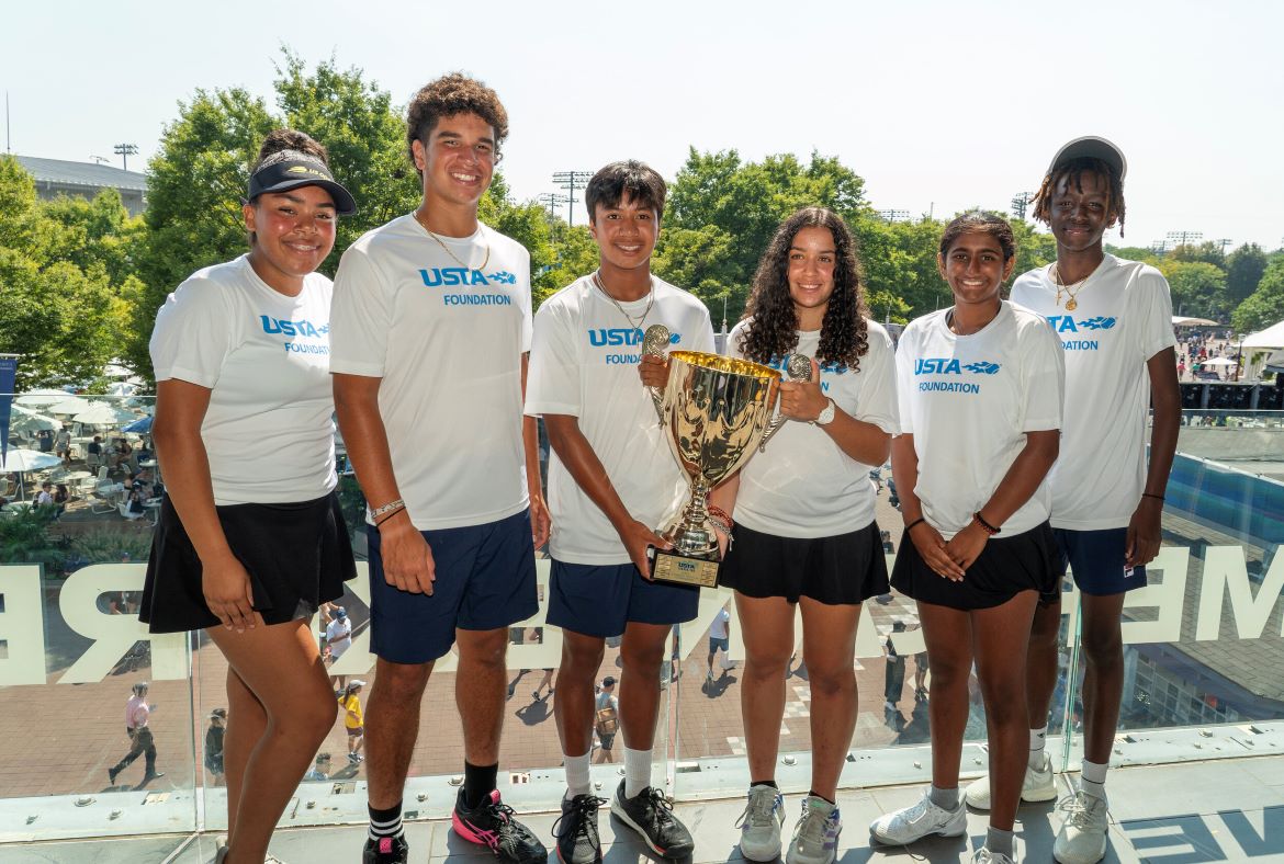 USTA Foundation kids at the US Open